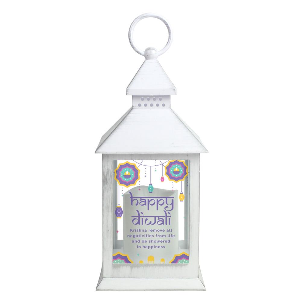 Personalised Diwali White Lantern £15.29